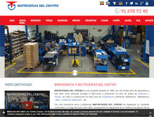 Tablet Screenshot of matriceriasdelcentro.com